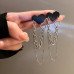 Серьги Черные сердца с цепями – Glambutik
