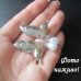 Сережки Метелики з кристалами - 5114