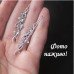 Сережки з листям Плющ - 5191