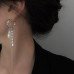 Длинные серьги с жемчужинами и цепями – 5220