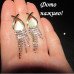 Вечерние серьги Цепи в стразах – 5530