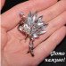 Каффа в стразах прозрачный Мотылёк – 5550