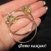 Сережки кільця кільця Леопард - 5556