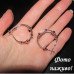 Серьги Кольца с шариками – 5572