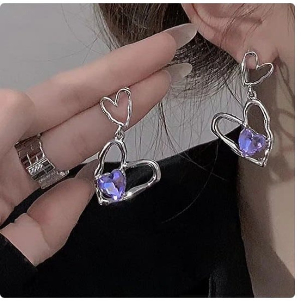 Серьги с сердцами Дуэт – 5581