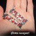 Этно серьги Красные цветы и насекомые - 5651