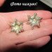 Сережки в стразах Іскри - 5655