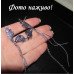 Серьги Бабочки с разными цепями – 5686