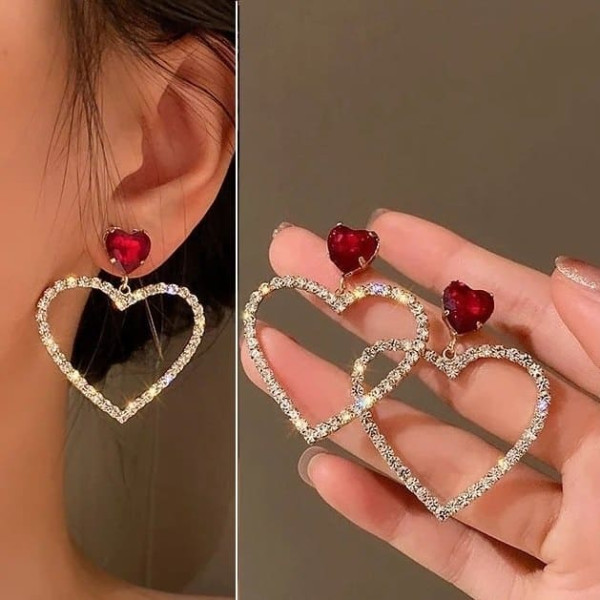 Серьги в форме сердец Лия – 5690