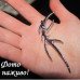 Серебристая левая  каффа Абстракция – 5695-1