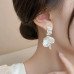 Сережки Пелюстки з фіанітами - 5747