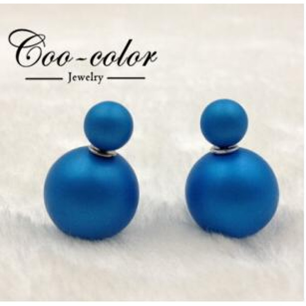 Серьги шарики Dior Матовый шик небеса