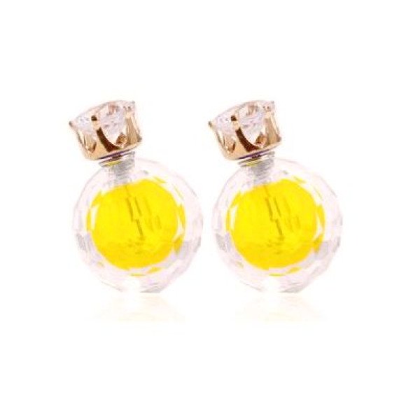 Серьги шарики Dior с цирконом Crystal