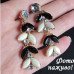 Чорно-білі сережки Альфа – Glambutik