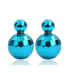 Серьги шарики Dior Диско голубые
