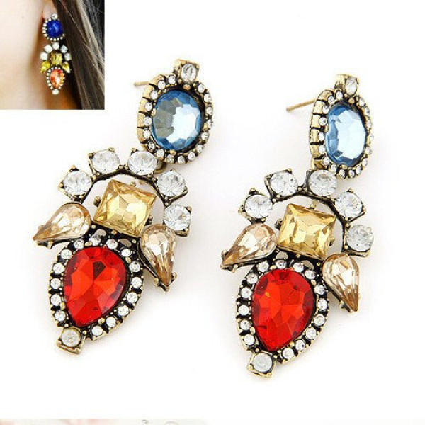 Серьги Санайя красная – Glambutik