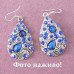 Серьги античной стилистики Тори синие – 9222