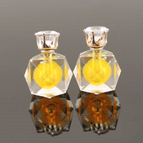 Серьги шарики Dior с цирконом Грани солнечные