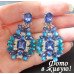 Стильные серьги Мерцание волн