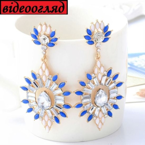 Масивні сережки Аква-блиск – Glambutik