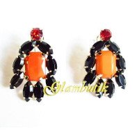 Яркие серьги Флоран оранж