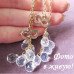 Сережки Маски з кристалами – 9849