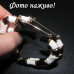 Чорно-білі сережки Серце - 10-854