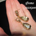 Сережки Краплі з блиском - 1115