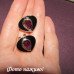 Винтажные серьги с двухсторонним декором – 10-784