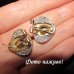 Винтажные серьги с двухсторонним декором – 10-784
