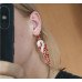 Серьги вечерние длинные Эльга красные – 10-816