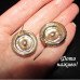 Зеленые винтажные серьги Листья – 10-835