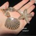 Різні сережки Мушлі і зірка – 10-857