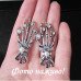 Винтажные серьги Руки скелета – 1130