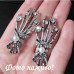 Винтажные серьги Руки скелета – 1130