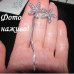 Разные серьги Цветы с цепями – 1267