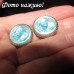 Эксклюзивные голубые серьги Девушка Kirks Folly – 2095