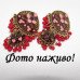 Индийские красные Джумки Мирра– 2234