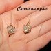 Сережки-протяжки Лисиці з фіанітами – 2248