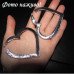 Серьги Сердца в стразах – 2490