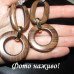 Большие деревянные серьги Звенья – 2493