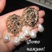 Жемчужные серьги Львы – 2569
