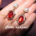 Червоні сережки Вінтажи – 2607