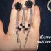 Довгі сережки Троянди з ланцюгами – 4234