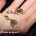 Сережки з каменем тигрове око Краплі – 4328