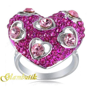 Кольцо Любовь Swarovski