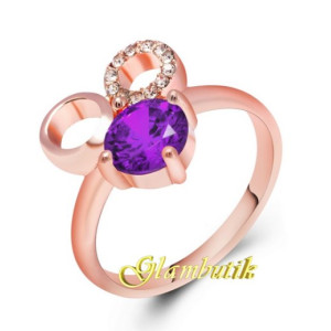 Кольцо в стиле Chopard Фиолетовый соблазн