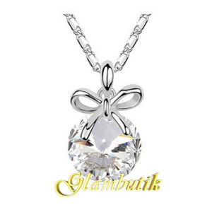 Подвеска SWAROVSKI Бант с кристальным кристаллом