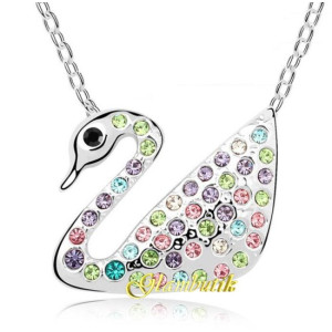 Подвеска SWAROVSKI Лебедь красочный