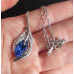 Подвеска Swarovski-style Лист
